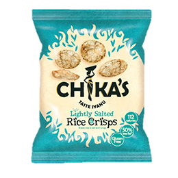 Chikas Rice Crisps - Lightly Salted - 16x25g