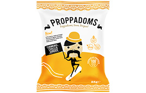 Proppadoms - Turmeric, Chilli & Ginger - 12x25g