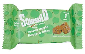 Squished Rescued Fruit - Flapjack Bites - Apple - 12x40g