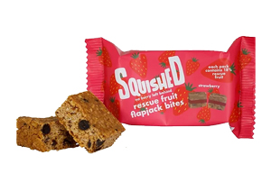 Squished Rescued Fruit - Flapjack Bites - Strawberry - 12x40g