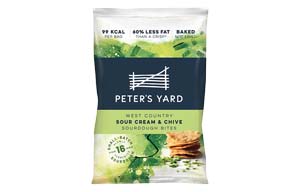 Peters Yard - Sourdough Bites - West Country Sour Cream & Chive - 12x26g