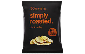 Simply Roasted Crisps - Black Truffle - 24x21.5g