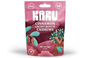 Karu - Roasted Cashews Cinnamon Cocoa Crunch - 10x35g