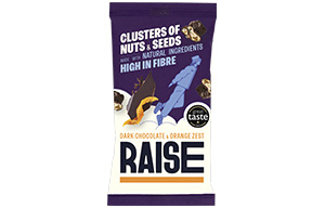 Raise Snacks - Dark Chocolate and Orange - 12x35g