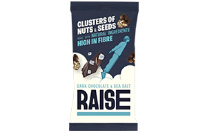 Raise Snacks - Dark Chocolate and Sea Salt - 12x35g