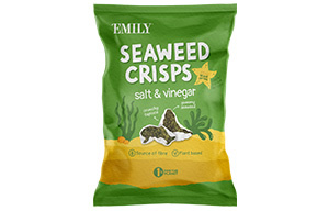 Emily - Seaweed Crisps - Salt & Vinegar - 12x18g