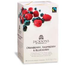 Jacksons Of Piccadilly Enveloped - F/T Raspberry, Cranberry &  Blueberry - 4x20
