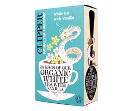 Clipper Teabags - Organic White Tea & Vanilla - 6x26