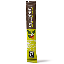 Clipper Sticks - F/T Organic Instant Arabica Decaff Coffee - 1x200